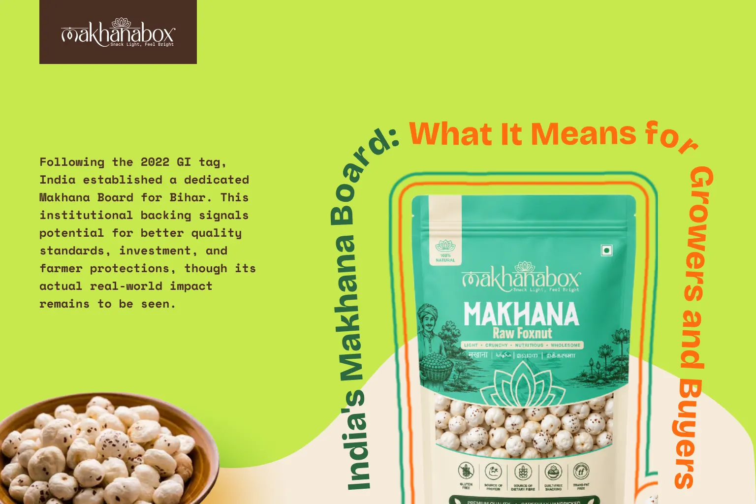 India's Makhana Board: What It Means for Growers and Buyers