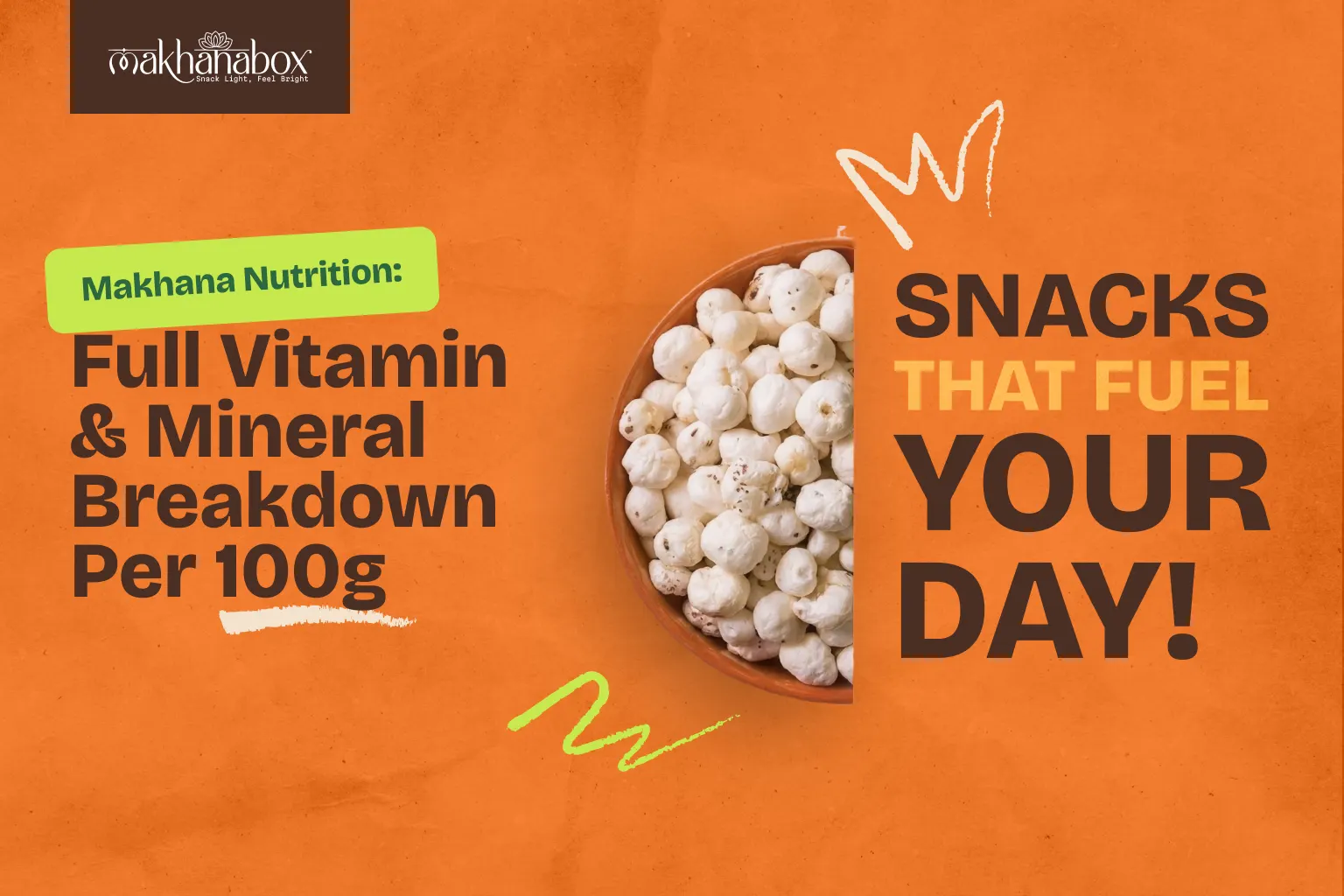 Makhana Nutrition: Full Vitamin & Mineral Breakdown Per 100g