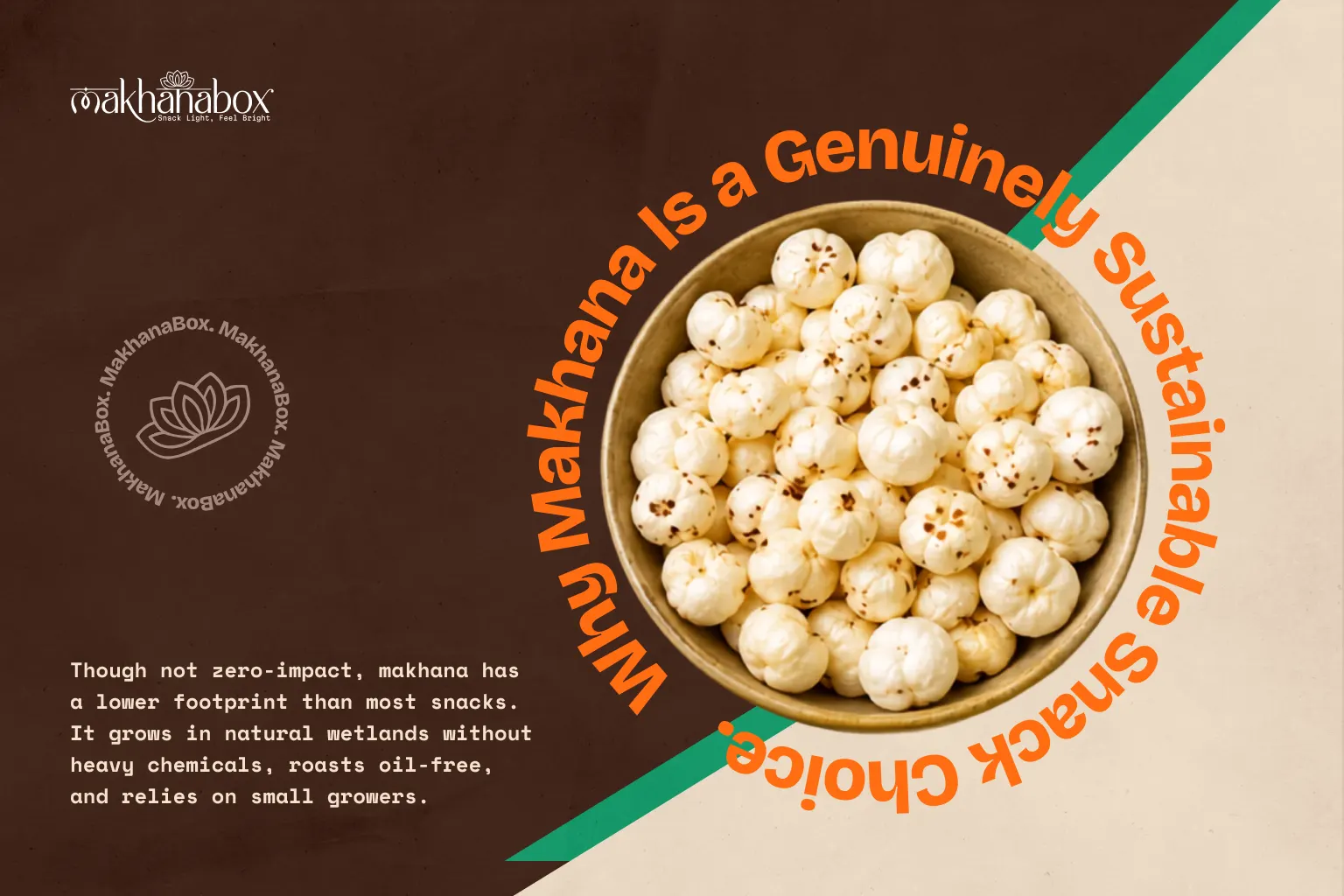 Why Makhana Is a Genuinely Sustainable Snack Choice